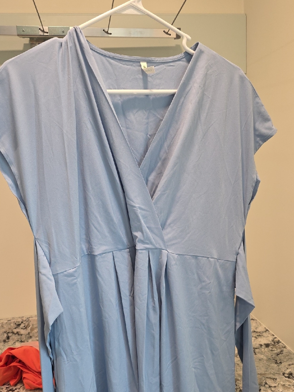 HALARA Women's Midi Dress in Light Blue